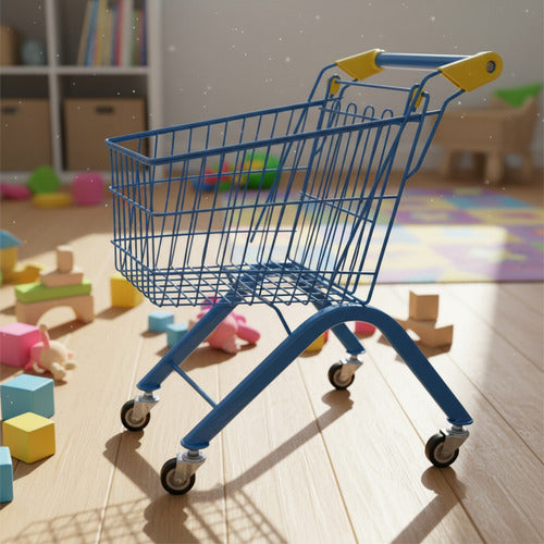 Carrito Metal Supermercado Juguete Para Niños