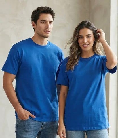 Polera Manga Corta Hombre 98% algodón Con 2% Spandex Premium