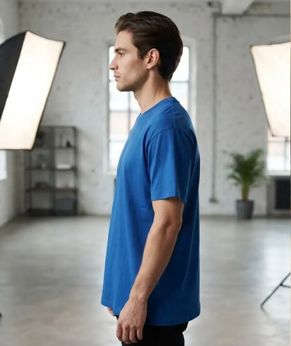 Polera Manga Corta Hombre 98% algodón Con 2% Spandex Premium